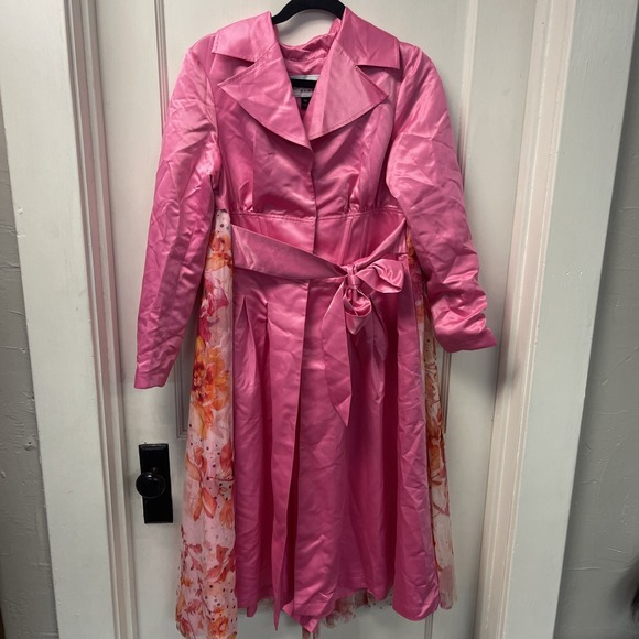 C Wonder Jackets & Blazers - C Wonder Christian Siriano Jacket Womens Xs Floral Back LongCoat